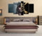 5 Stück Drucke Auf Leinwand Gedruckt Malerei Wohnzimmer Wand Kunst Leinwand Fluch Der Karibik Schädel Film Poster Bild XXL Wohnzimmer Wohnkultur Kreatives Geschenk (Gerahmt)