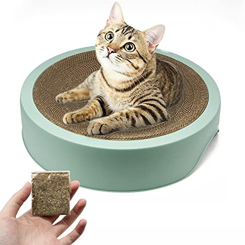 BPS BPS-10517 Arbre à chat en carton ondulé XXL avec support 44 x 10 cm Couleur aléatoire