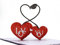 CUTPOPUP Paarherz - Valentinstagskarten Pop Up Herz Liebe Romantische Liebeskarten für Valentinstag Hochzeitstag Karte 3D Geburtstag Happy Valentines Grußkarten DE