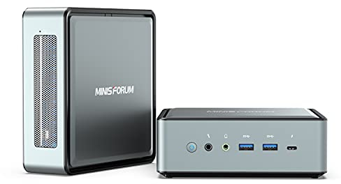 MINISFORUM Mini PC Core i5-1135G7 | 16 Go RAM, 512 Go de Disque SSD PCle | Carte Graphique Iris XE 1,30 GHz | Double WiFi Bluetooth | HDMI/DP/USB C | 2X RJ45 2,5G | 6 Ports USB