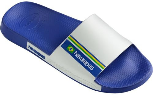 Havaianas Slide Brasil, Sandale glissante Mixte, Marine Blue, 35/36 EU