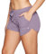 Colosseum Active Simone Damen-Yoga- und Laufshorts aus Baumwollmischung, Amethyst-Taschen, XX-Large