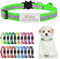 Uiopa Collier Chat Personnalisable avec Nom, Vert Gazon Collier Chat Anti Étranglement Reflechissant, Réglable Collier Chaton avec Clochette et Étiquette D'identification