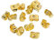 Cheeroyal 12/24/36 piezas de pendientes de mariposa en la parte trasera, bloqueo de oreja seguro de repuesto dorado para pendientes de tuerca, fabricación de joyas, dorado (36pcs)