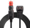 GINTOOYUN 16AWG Autokühlschrankkabel 9,84FT Zigarettenanzünderstecker auf DC12/24V Zweipoliger quadratischer Anschluss Autokühlschrank Netzkabel für tragbaren Autokühlschrank, Autogefrierschrank usw