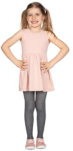 LORES Acrylique Filles Collants Enfants Collants Chauds Pieds épais Accessoires Danse Ballet école Uniforme, Melange 5/6 Ans (110/116 cm)