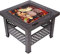 Garten-Feuerstelle, Grillschale, Grillgestell, Feuerstelle, Grilltisch im Freien für Boden, Terrasse, Deck, Rasen, Outdoor oder Campingplatz, für die Familie unverzichtbarer multifunktionaler Her