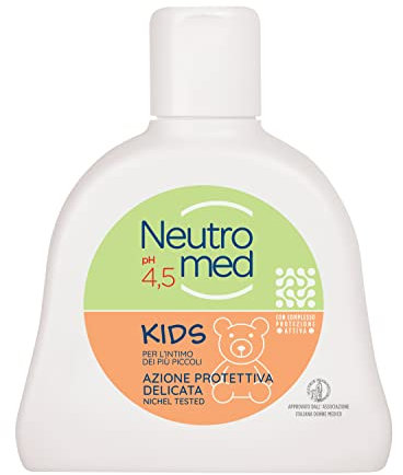 Neutromed Detergente Intimo Kids con Complesso Micellare, Efficace Azione Protettiva per L’Igiene Intima dei Più Piccoli, Confezione Singola da 250Ml
