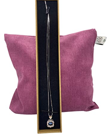 Naturcraft Anhänger und Kirschkernkissen Geschenkset (Maulbeere Silber)