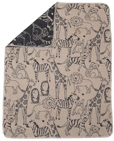 David Fussenegger [W0724] Babydecke Safari Natur, 90x70 cm