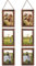 EYMPEU 10x15 Collage Dreifach aufgehängt Bilderrahmen Set, rustikale 6 offen vertikalen Rahmen gemacht, um 10x15 cm Foto-Postkarte für Wanddekoration anzuzeigen, Braun
