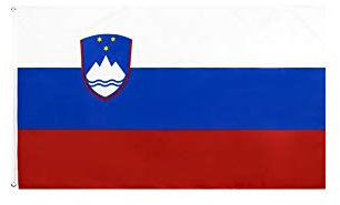 Stormflag Bandera Eslovenia bandera 3x5ft/ 90x150cm poliéster 90g, 2 ojales de metal costura doble con ojal