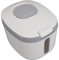 Large Capacity Food Storage Container, Rice Storage Container, Airtight Food Storage Container with Measuring Cup, Covered Rice Bucket, Cereal Dispenser Bin for Grains Nuts Flour(S Gray (5kg/11.0lb))