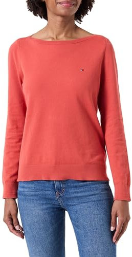 Tommy Hilfiger Jersey de Punto para Mujer, Rojo (Terra Red), 3XL