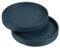 PATIKIL Soucoupe de Pot de Fleurs 5 Pouces, Lot de 2 Plateaux en Céramique Ronds pour Plantes d'Intérieur et d'Extérieur, Bleu Foncé
