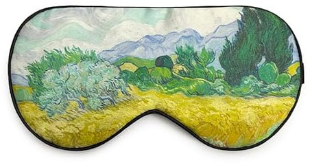 townssilk Masque de sommeil 100% soie avec sangles réglables, masque confortable et super doux pour les yeux, aide au sommeil ultime, bandeau pour les yeux cyprès