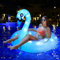 NMM Flotadores inflables de natación de cisne para adultos con luces, flotador inflable de cisne con energía solar, inflables de piscina para adultos, anillos de natación inflables de piscina, anillos