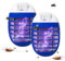 Lot de 2 Attrape-Mouches électriques d'intérieur à Brancher, Lampe Anti-Moustique, Tueur de Mouches avec lumière UV, Anti-insecttes électriques, piège à Mouches Puissant pour la Maison, la Cour