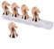 Qukaim Nail Art Support Horse Head Nail Tip Practice Rack, Magnet Adsorption False Nail Display Holder, Rose Gold, Nail Art Support