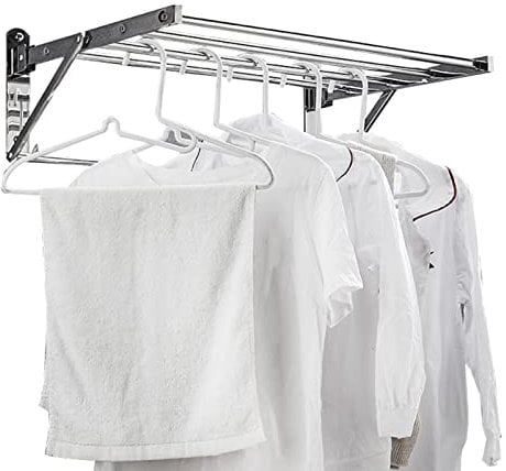 Wäscheständer zur Wandmontage, Wäscheständer aus Edelstahl für den Innenbereich, zusammenklappbarer Schuhtrockner für den Balkon, Fensterbank, Haushalt, wandmontierter Wäscheständer, Wäscheständer,