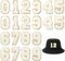 20 Stück Iron on Numbers Patches Zahlen Aufnäher zum Aufbügeln Number Patches Zahlen zum Aufbügeln Zahlen-Aufnäher Zahlen-Applikation 0–9 für Team-Trikots, Sport,Kleidung,Kleid, Mütze, Socken, Jeans