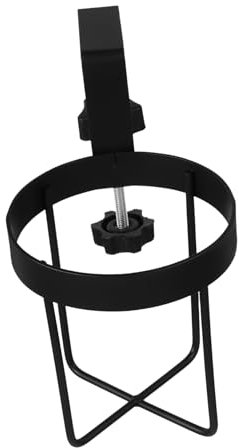 Ciieeo Desk Holder Desk Cup Holders Clamp on Cup Holders Table Side Bottle Stand Wheelchairs Cup Holder Bottle Holder Drinking Cup Holder Clip Desk Clamp on Cup Holder Iron Black