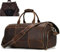 Anzugsack, Reisetasche Herren echt Leder, Weekender Kleidersack Reisetasche Anzugsack 2 in 1 Garment Bag mit Schuhfach, Sporttasche Weekender Reisetasche für Herren, 2201 braun