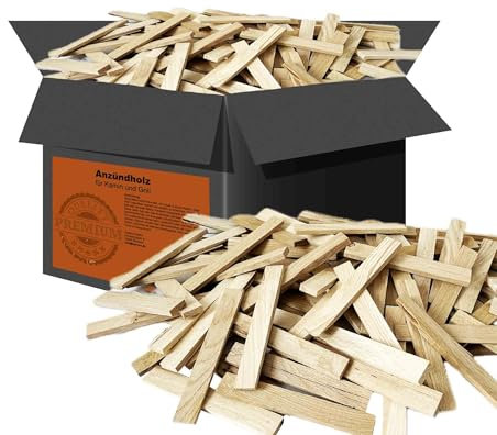 Samore Premium Brennholz Holzkohle - Anzünder aus Eichenholz, Bio Kaminanzünder, für Grill, Kamin, Ofen - Perfekter Grillanzünder, getrocknetes und unbehandeltes Anmachholz (28 Kilo) Anzündholz