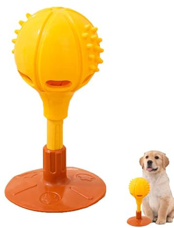 Bvizyelck Leckerli-Ausgabespielzeug für Hunde, Spielzeug zum Auslaufen von Hundefutter | Hundespielzeug mit Futterspender zur Zahnreinigung,Multifunktionales, sicheres, interaktives Spielzeug zum