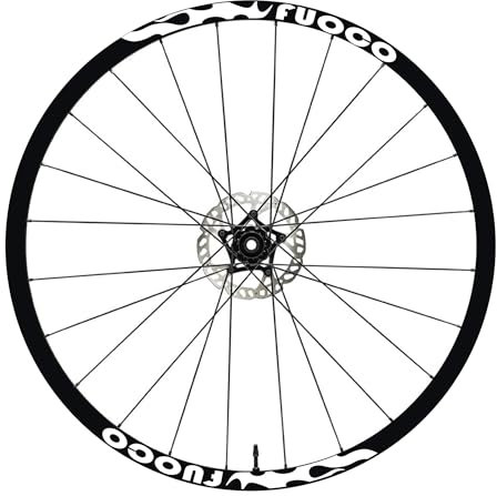 DualColorStampe Felgenaufkleber für Fahrrad, 26 Zoll – 27,5 Zoll – 28 – 29 Zoll (66,6 – 63,5 cm) für Fahrrad, MTB – B0057 (weiß matt, 27,5 Zoll)