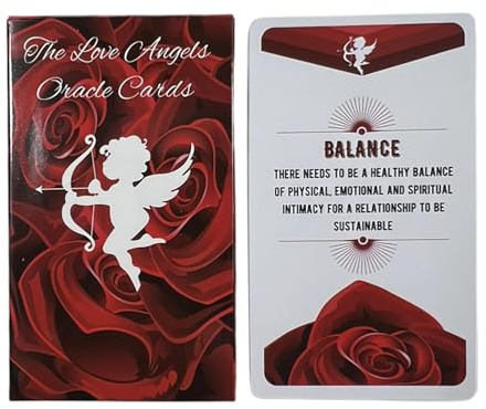 Générique Love Angel Oracle, Fate Wahrsager-Tarot, Tarot Deck für Liebe, Oracle Cards für Partys, Englisch Tarot Deck, Tarot Deck für Familie, Fortune Telling Karten für Entertainment