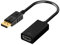 Jlobnyiun Desktop DP Adapter, Portable Adapter Display, Lightweight Video Connector | 4K Display Port Cable with Visual Nets, External Adapter Converter for PC Monitor