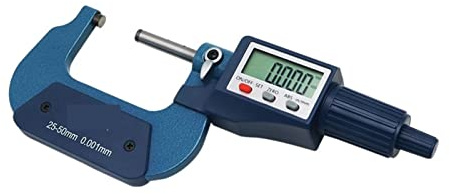 KONGMM Bügelmessschraube, 25-50mm Digital Mikrometer 0,001mm Digital Mikrometer Genaue Messwerkzeuge Mikrometer Guter Qualität Mikrometer(0-25mm)