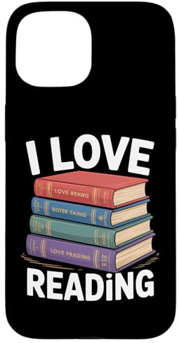 Me Encanta Leer Pila de Libros Entusiasta Carcasa para iPhone 15