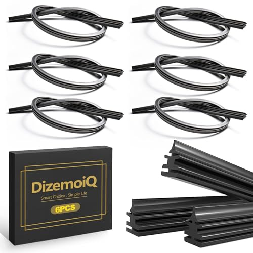 DizemoiQ 6 Stück Scheibenwischergummi Meterware 800mm Universal Wischergummi zum Zuschneiden für streifenfreie Sicht Ersatzgummi für Scheibenwischer passend für Auto und PKW