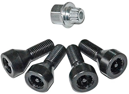 36136786419 Dadi dei bulloni delle ruote di sicurezza di bloccaggio per E46 E87 E90 E60 116i 118d # 36131180882 36136764057