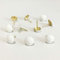 500 puntine decorative in legno dipinte di bianco, 11 mm x 17 mm, per tappezzeria, mobili, hobby, pollice, casa, fai da te, tappezzeria (verniciato bianco)