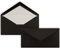 25 x DIN Lang Briefumschläge - Schwarz mit weißem Seidenfutter - 11x22 cm - 100 g/m² - ideal für Einladungen, Weihnachtskarten, Glückwunschkarten aus der Serie Farbenfroh