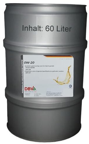 0W/20 vollsynthetisches Motorenöl 60-Liter-Fass