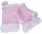 ZLYC Damen Winter Warme Kunstpelz Halbfinger Handschuhe Fingerlose Fäustlinge(Rosa)