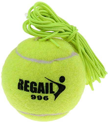 Tenlacum 1pcs Green Tennis Ball and String Replacement for Tennis Trainer, Great for Indoor and Outdoor Practice