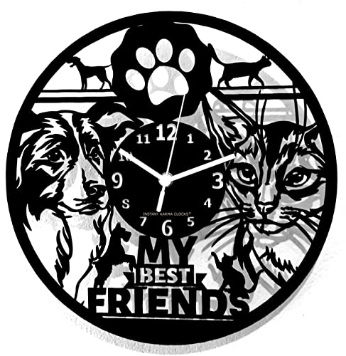 Instant Karma Clocks Wanduhr - Hund Katze Haustiere Klinik Veterinär Geschenkidee