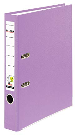 Original Falken PP-Color Kunststoff-Ordner. Made in Germany. 5 cm schmal DIN A4 flieder Ringordner Vegan Aktenordner Briefordner Büroordner Plastikordner Schlitzordner