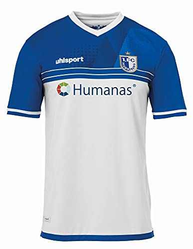 uhlsport FCM Home Shirt 21 22 weiß blau 1. FC Magdeburg Heimtrikot Fan Jersey