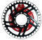 windmeile | Lekkie Bling Ring Set, 40T, Schwarz-Rot, für Bafang BBS01 und BBS02, Kettenblatt, Motor Hülle, Spacer, E-Bike, Pedelec