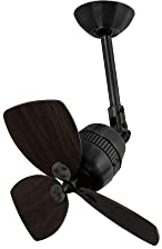Faro Barcelona 33525 - VEDRA Ventilador de techo motor negro y palas marrón oscuro