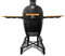 Luxe Outdoor Kamado BBQ Charcoal Grill | Ceramic Barbecue Grill with Side Panel | Roast | Low and Slow | Bake | Grill | Smoke | 250 Square Inches Cooking Area | Agate Black 20