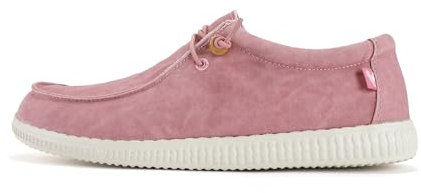 WALK IN PITAS | WP150 WALLABI Washed | Mocassini Uomo per L'Estate | Scarpe da Barca Estive | Sportive | Sneakers | Scarpe da Pitas | Rosa 41
