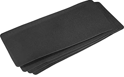 sourcing map 4Pcs Iron on Patches for Clothing Repair Fabric Repair Patches Iron-On Mending Fabric Black 11x5 for Clothes, Pants, Bags Hole Repairing and Decoration