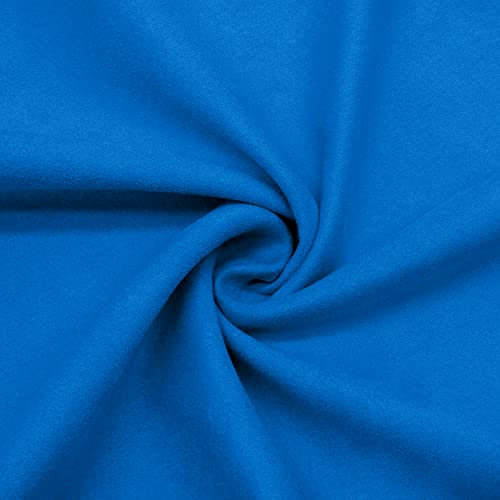 DESHOME Teknofibra 30 Meter - Stoff als Meterware aus schmutzabweisend Microfaser-Wildleder Stoff für Sofas, Kissen, Polster Himmelblau